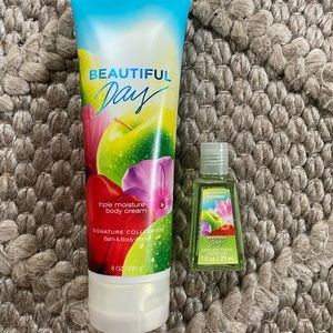Bath & Body Works Beautiful Day Collection Body Cream and Pocketbac Hand Gel